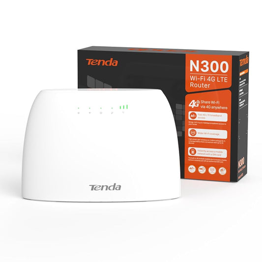 Tenda N300 wifi 4G LTE Router | راوتر تيندا N300 بتقنية WiFi و4G LTE