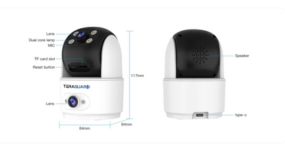 TeraGuard Dual-Lens Wi-Fi PT Camera | كاميرا ذكية ثنائية العدسة متحركة