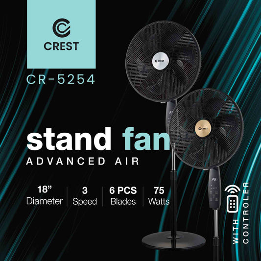 Smart Fan with Display & Remote Control | ‎مروحة مع شاشة ذكية وريموت تحكم