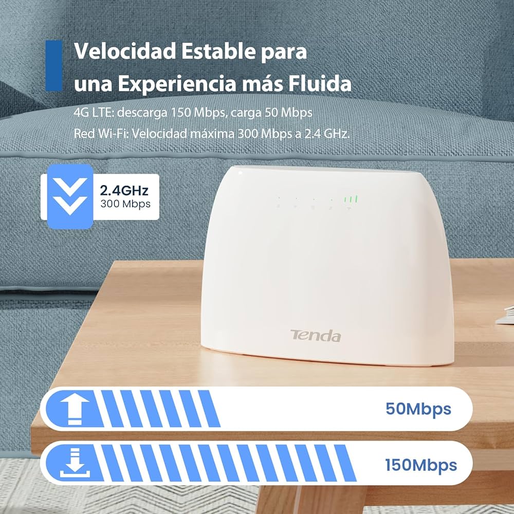Tenda N300 wifi 4G LTE Router | راوتر تيندا N300 بتقنية WiFi و4G LTE